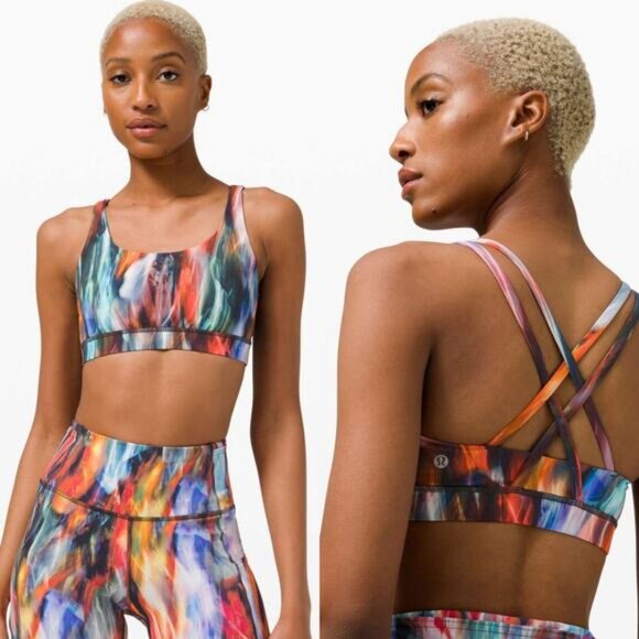 LULULEMON Energy Bra Medium Support Size 6 Chroma Fusion Multi - Picture 1 of 7
